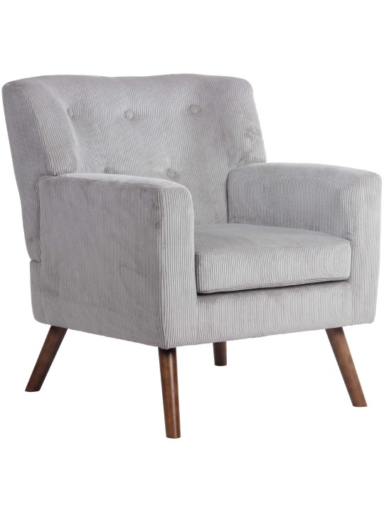 Fauteuil Kioni Koord, grijs