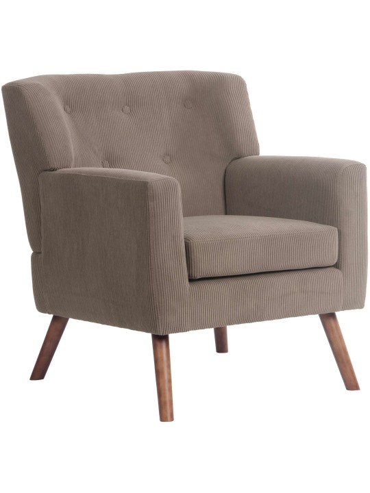 Fauteuil Kioni Koord, donkerbruin Fauteuil Kioni Koord, donkerbruin