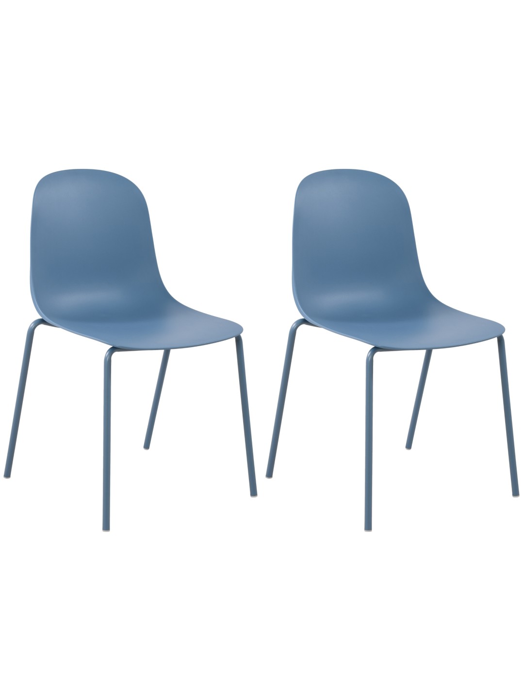 Set van 2 stoelen Hardin, blauw