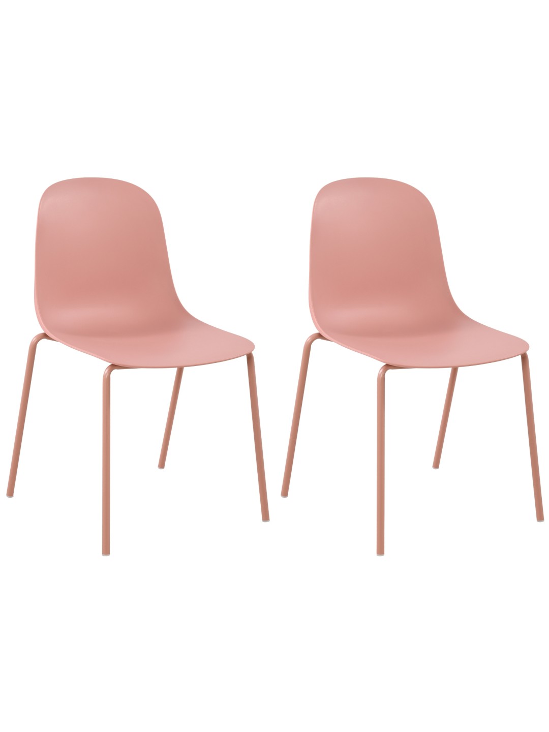 Set van 2 stoelen Hardin, roze