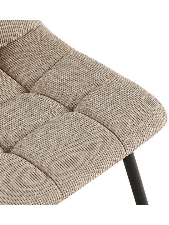 Eetkamerstoel Antibes Cord, taupe Eetkamerstoel Antibes Cord, taupe