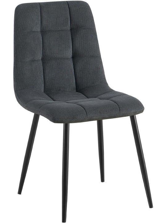 Eetkamerstoel Tilde Cord, zwart