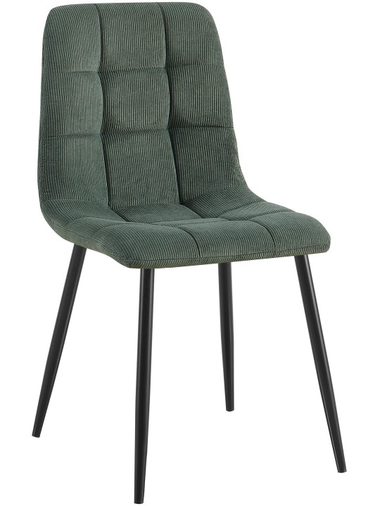 Eetkamerstoel Tilde Cord, groen
