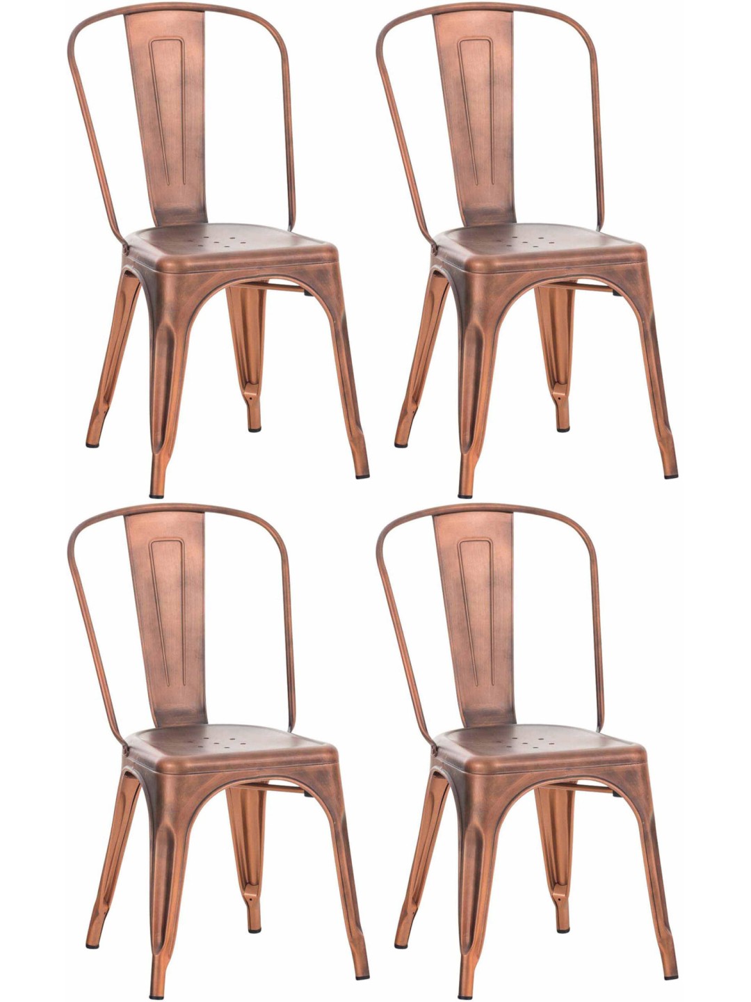 Set van 4 stoelen Benedikt, koper