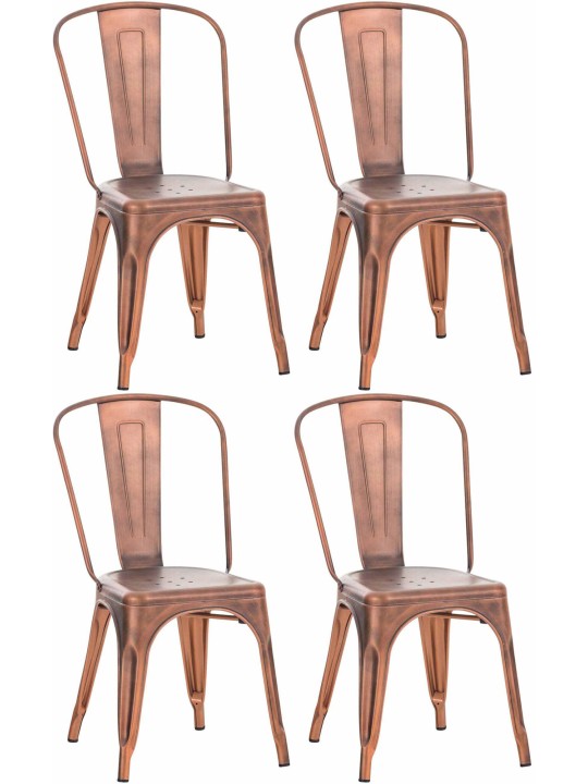 Set van 4 stoelen Benedikt, koper