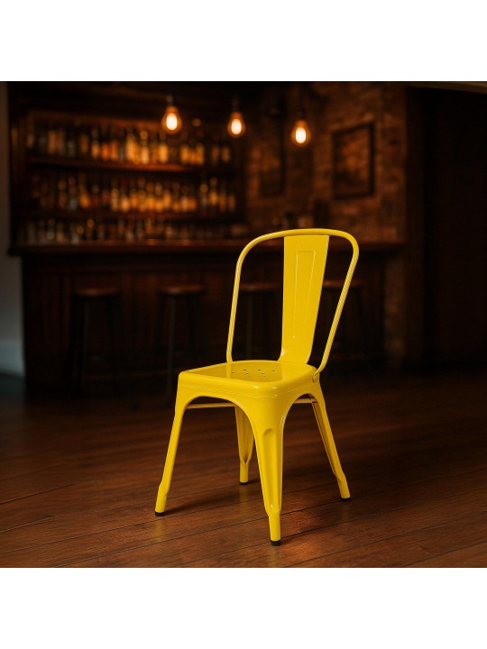 Set van 4 stoelen Benedikt, geel