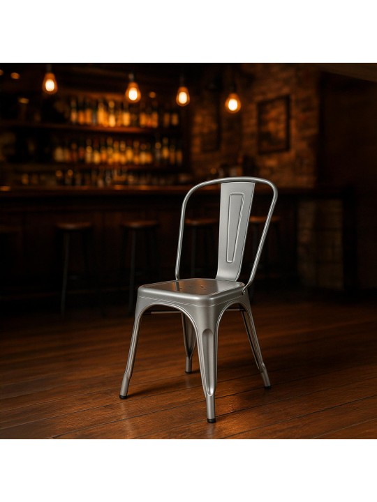 Set van 4 stoelen Benedikt, zilver Set van 4 stoelen Benedikt, zilver