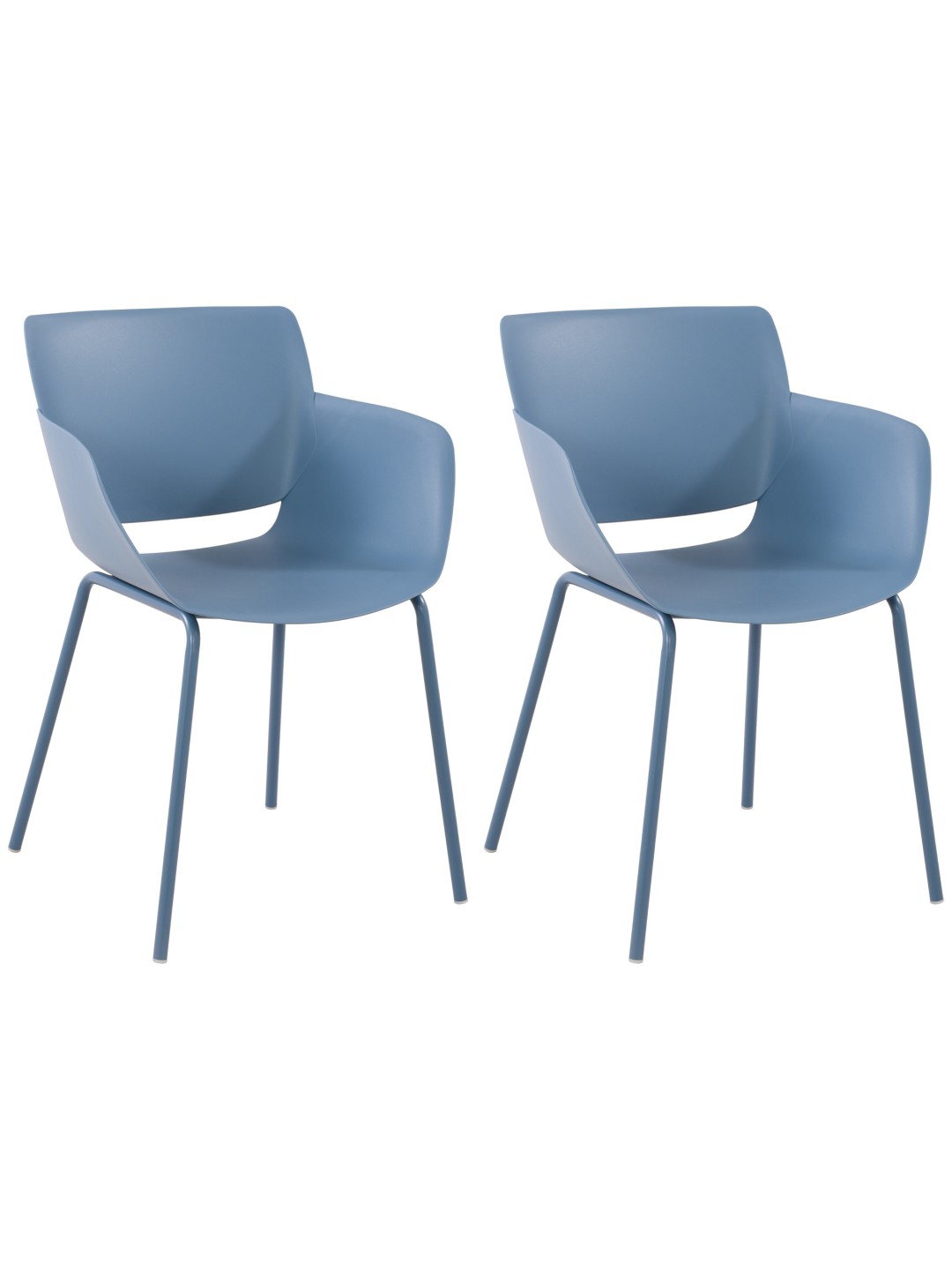 Set van 2 stoelen Alpena, blauw