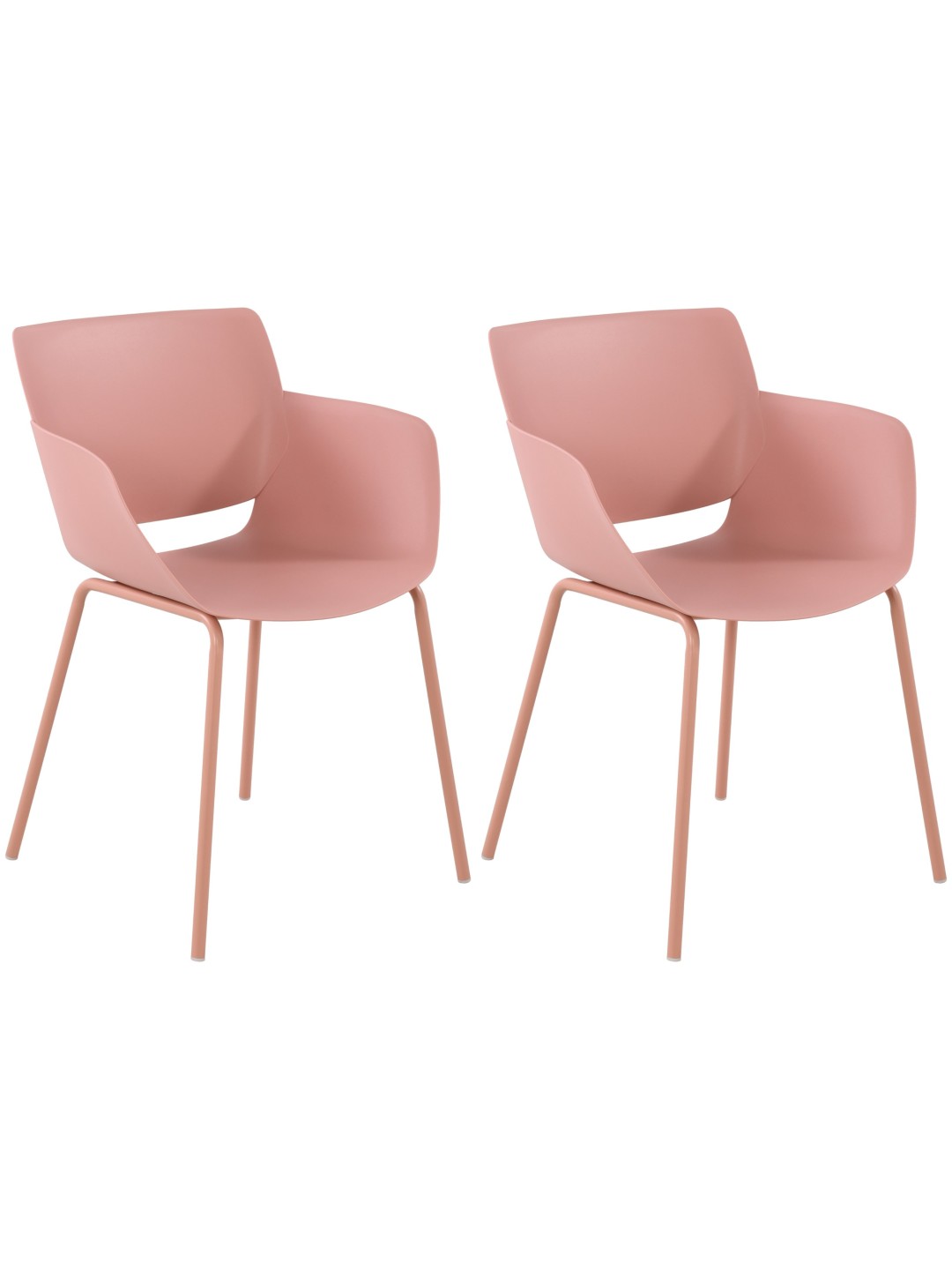 Set van 2 stoelen Alpena, roze