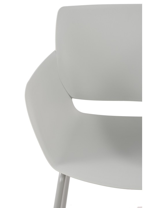 Set van 2 stoelen Alpena, lichtgrijs