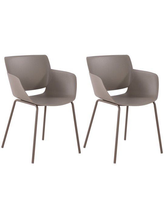 Set van 2 stoelen Alpena, taupe Set van 2 stoelen Alpena, taupe