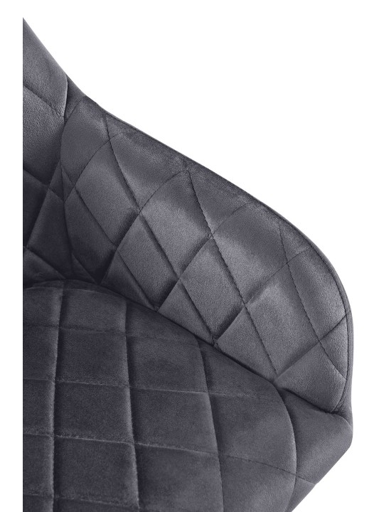 Eetkamerstoel Monett fluweel G, donkergrijs Eetkamerstoel Monett fluweel G, donkergrijs