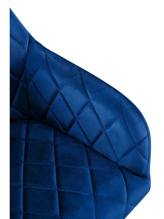 Eetkamerstoel Monett fluweel G, donkerblauw Eetkamerstoel Monett fluweel G, donkerblauw