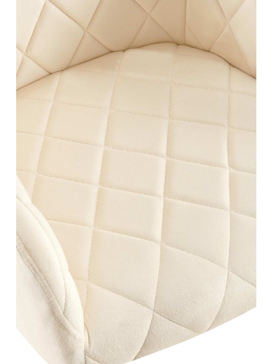 Eetkamerstoel Monett fluweel G, crème