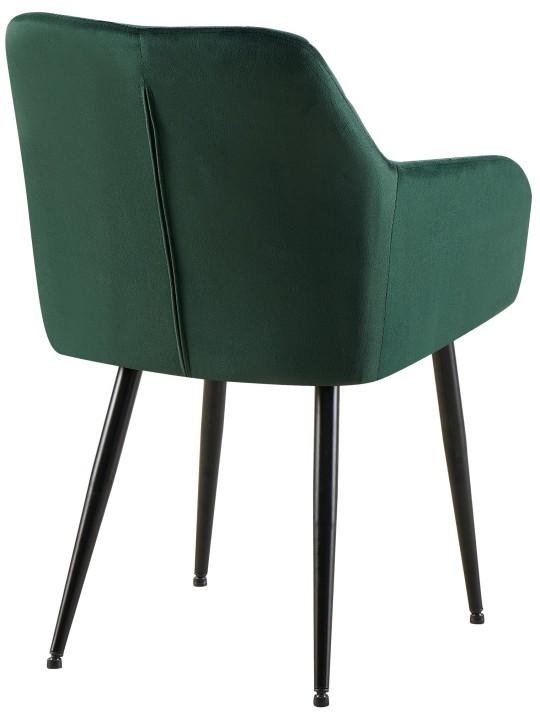 Set van 2 eetkamerstoelen Monett fluweel B, groen Set van 2 eetkamerstoelen Monett fluweel B, groen