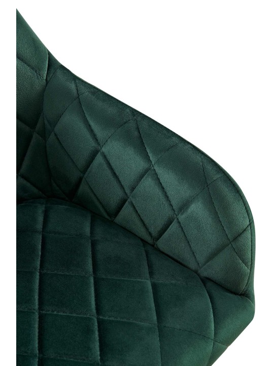 Set van 2 eetkamerstoelen Monett fluweel B, groen Set van 2 eetkamerstoelen Monett fluweel B, groen