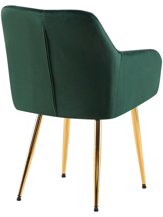 Set van 2 eetkamerstoelen Monett fluweel G, groen Set van 2 eetkamerstoelen Monett fluweel G, groen