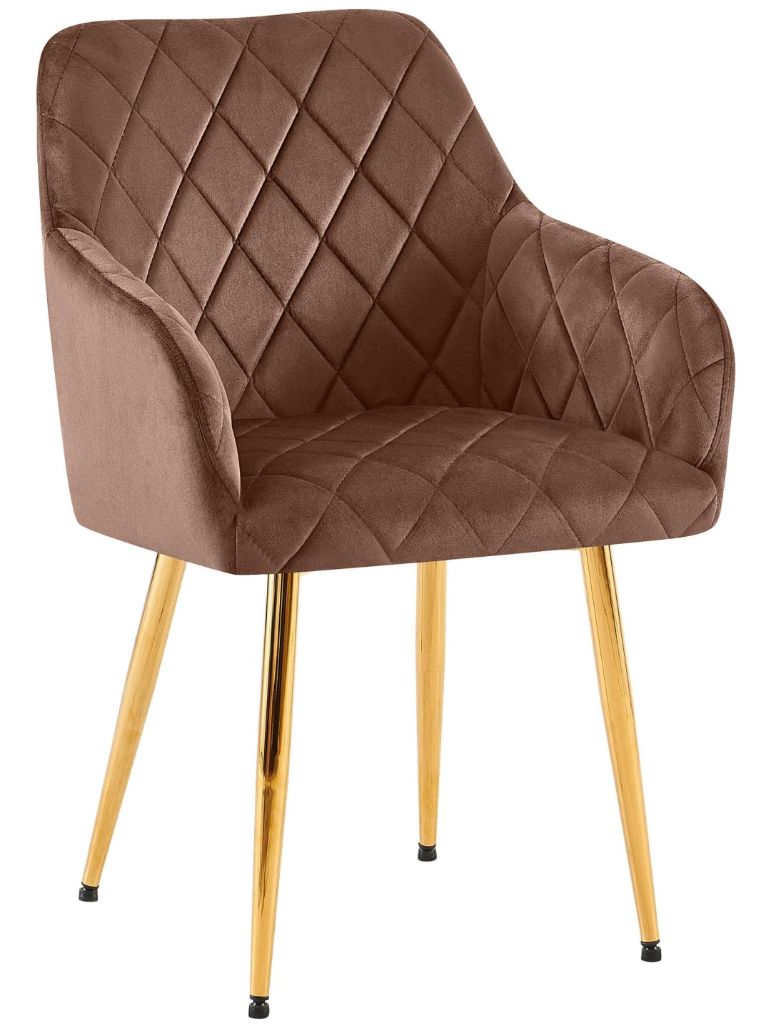 Eetkamerstoel Monett fluweel G, bruin