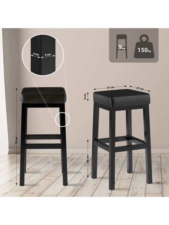 Barkruk Taylor B80, zwart