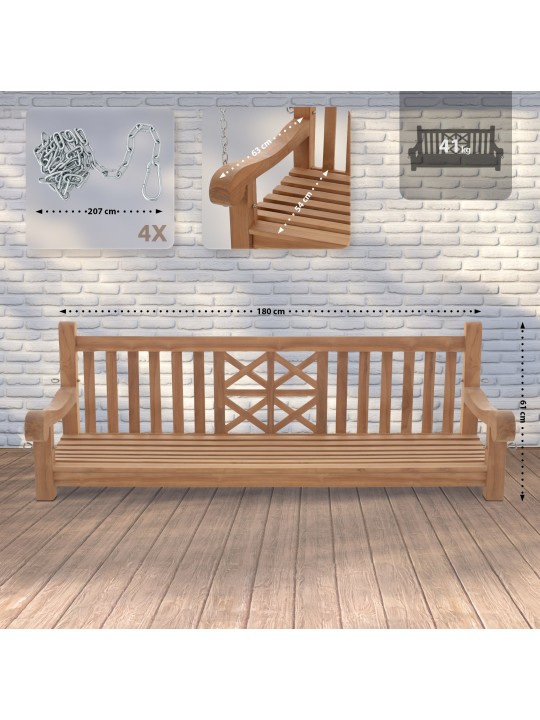 Schommelbank Farm 180 cm, teak Schommelbank Farm 180 cm, teak