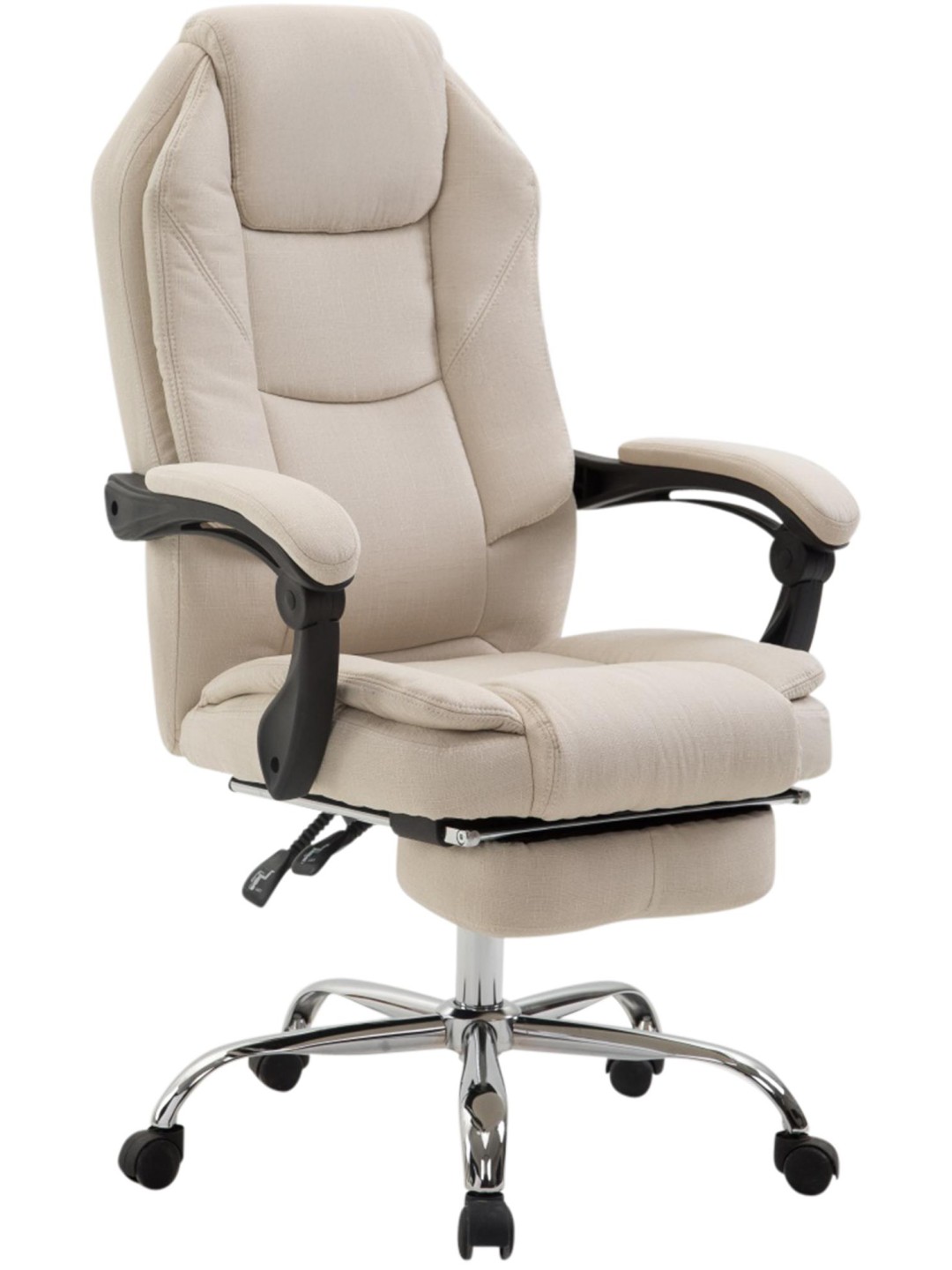 Bureaustoel Castle stof, crème