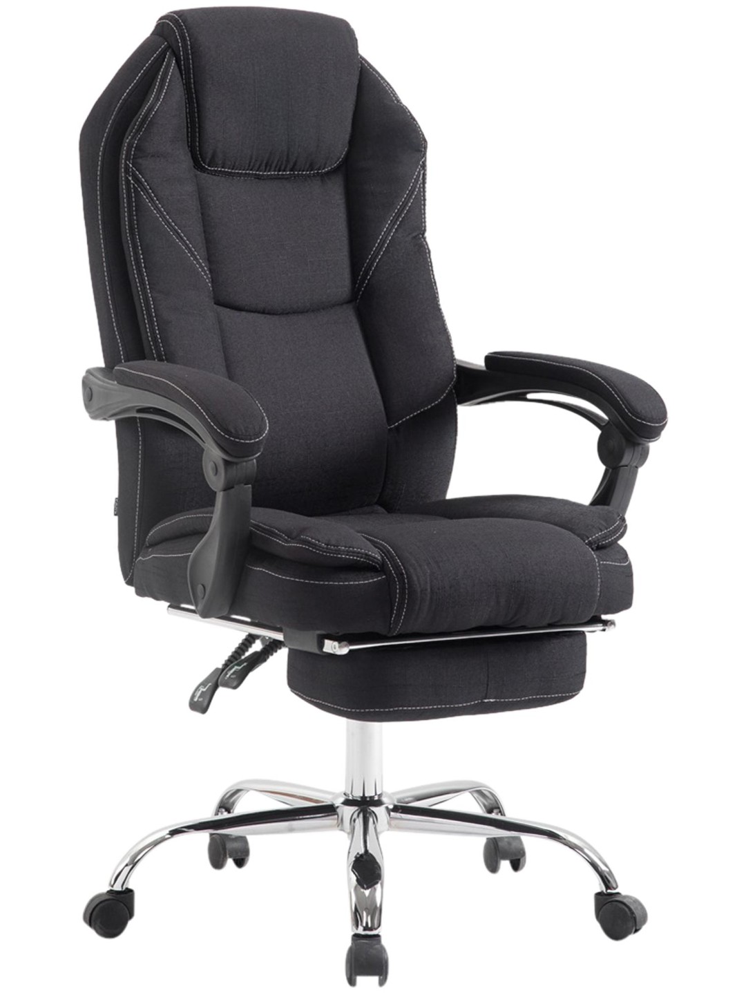 Bureaustoel Castle stof, zwart