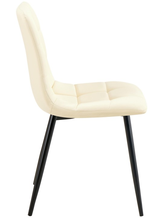 Eetkamerstoel Antibes kunstleer, crème Eetkamerstoel Antibes kunstleer, crème