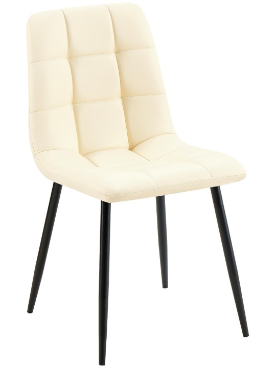 Eetkamerstoel Antibes kunstleer, crème Eetkamerstoel Antibes kunstleer, crème