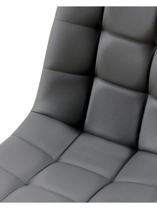 Eetkamerstoel Antibes kunstleer, donkergrijs Eetkamerstoel Antibes kunstleer, donkergrijs