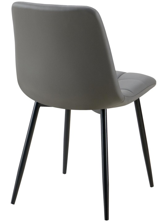 Eetkamerstoel Antibes kunstleer, donkergrijs Eetkamerstoel Antibes kunstleer, donkergrijs