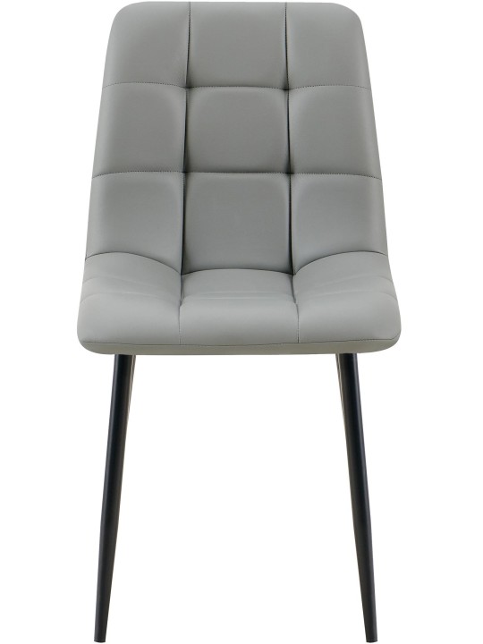 Eetkamerstoel Antibes kunstleer, lichtgrijs Eetkamerstoel Antibes kunstleer, lichtgrijs