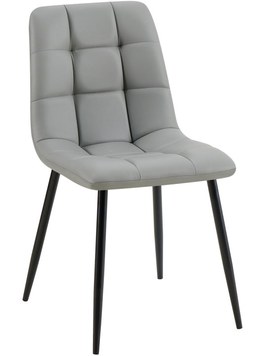 Eetkamerstoel Antibes kunstleer, lichtgrijs Eetkamerstoel Antibes kunstleer, lichtgrijs