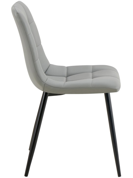 Eetkamerstoel Antibes kunstleer, lichtgrijs Eetkamerstoel Antibes kunstleer, lichtgrijs