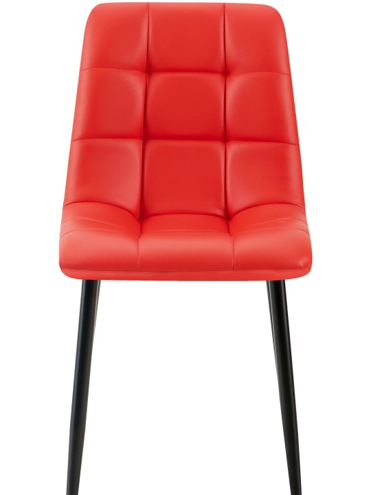 Eetkamerstoel Antibes kunstleer, rood
