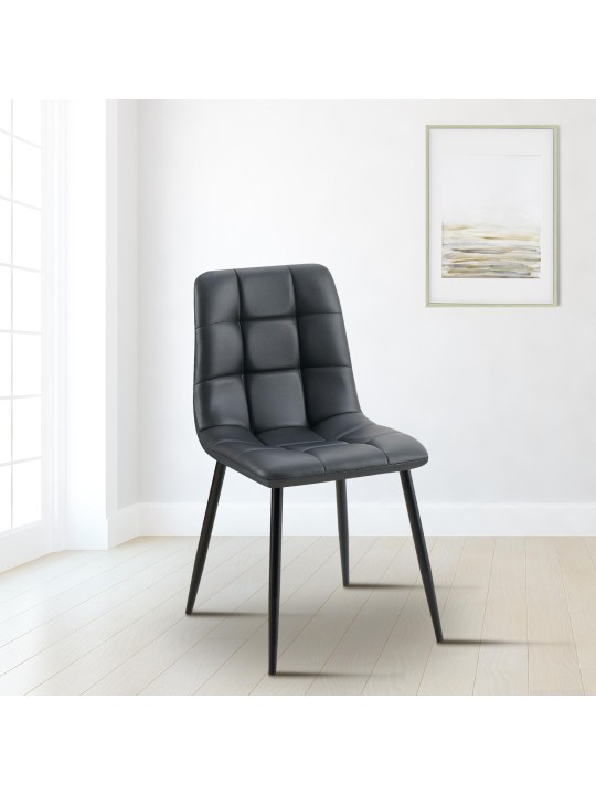 Eetkamerstoel Antibes kunstleer, zwart Eetkamerstoel Antibes kunstleer, zwart
