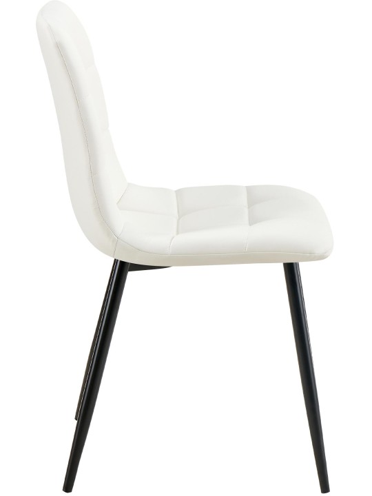 Eetkamerstoel Antibes kunstleer, wit