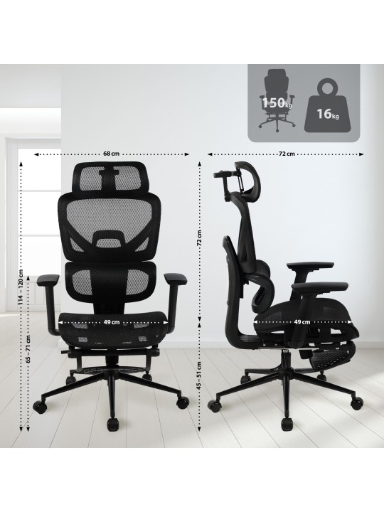 Bureaustoel Beresford, zwart