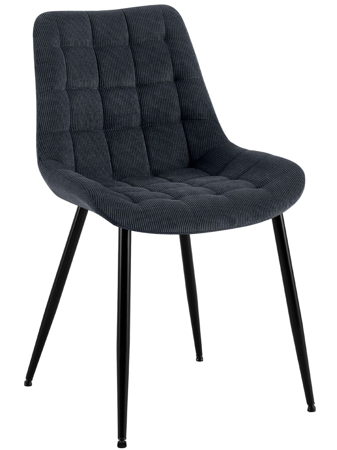 Sardna Cord eetkamerstoel, zwart