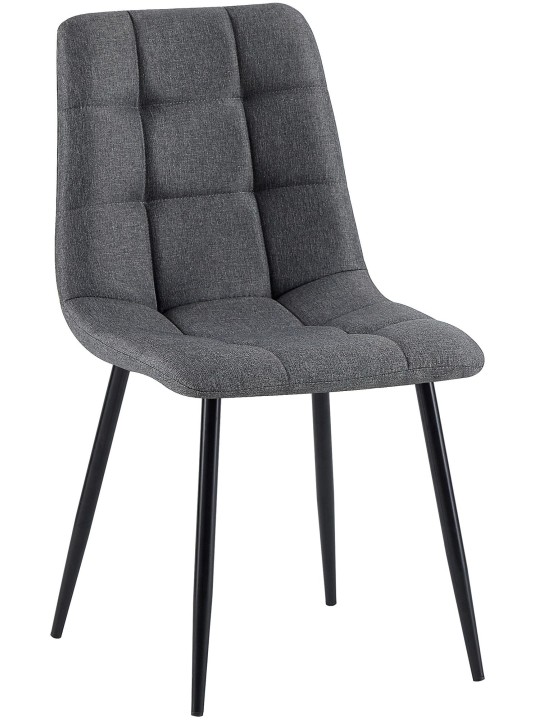 Eetkamerstoel Antibes stof, donkergrijs Eetkamerstoel Antibes stof, donkergrijs