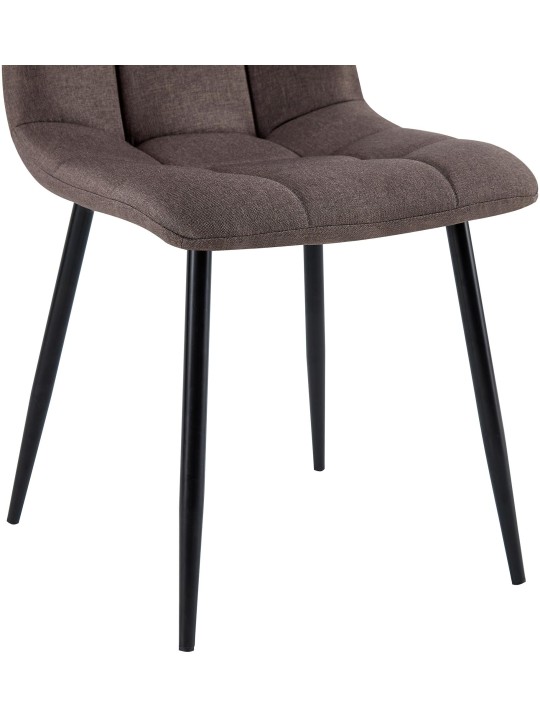 Eetkamerstoel Antibes stof, bruin Eetkamerstoel Antibes stof, bruin