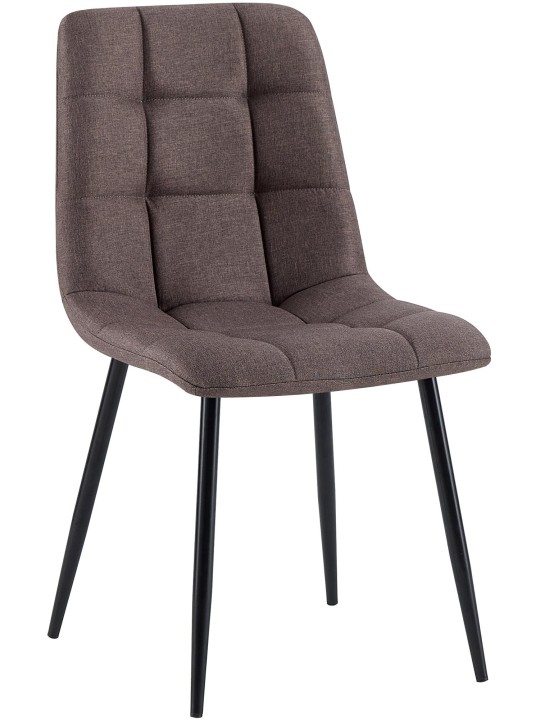 Eetkamerstoel Antibes stof, bruin Eetkamerstoel Antibes stof, bruin