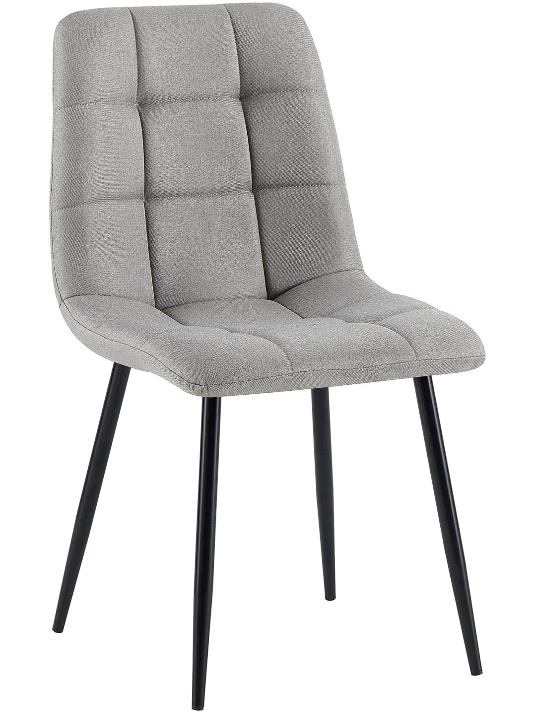 Eetkamerstoel Antibes stof, lichtgrijs