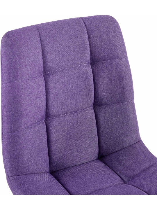 Set van 4 eetkamerstoelen Antibes stof, lila Set van 4 eetkamerstoelen Antibes stof, lila