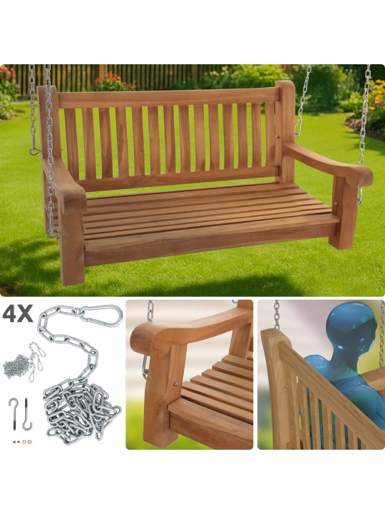 Joyce schommelbank 120 cm, teak