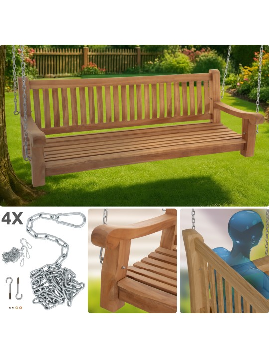 Joyce schommelbank 180 cm, teak