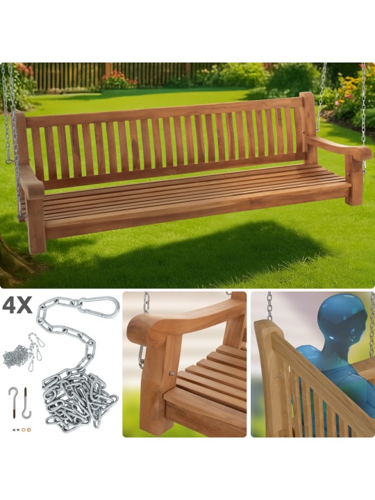 Joyce schommelbank 200 cm, teak