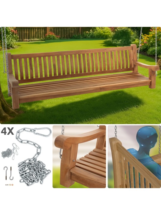 Joyce schommelbank 220 cm, teak