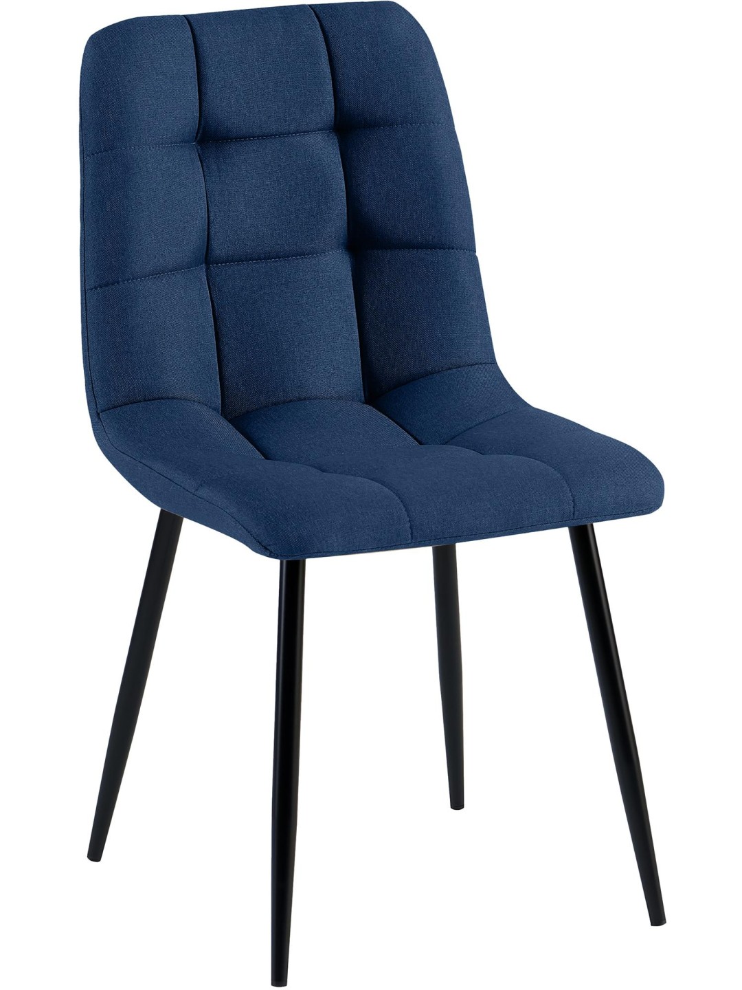 Eetkamerstoel Antibes stof, blauw