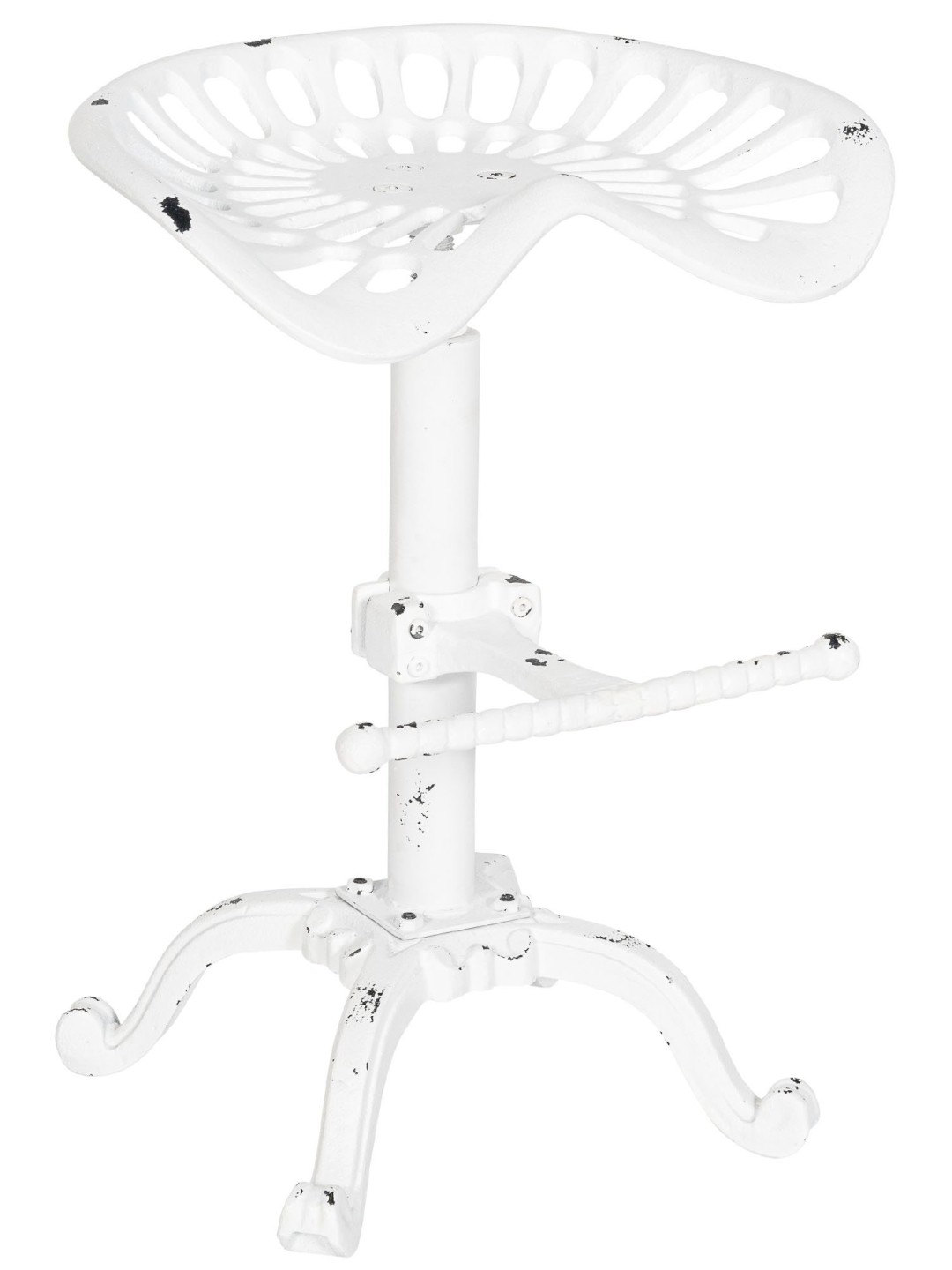 Barkruk Butch, antiek wit