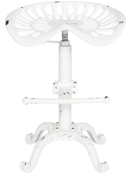 Barkruk Butch, antiek wit